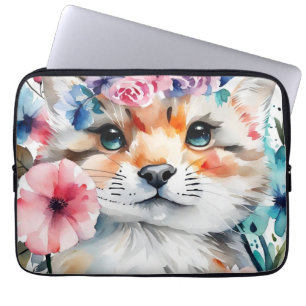 Vintage retro cute design for kids  laptop sleeve