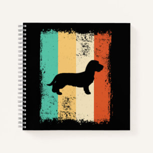 Vintage Retro Dachshund Wirehaired Notebook