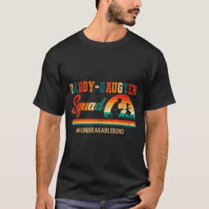 Vintage retro daddy daughter squad father's day T-Shirt