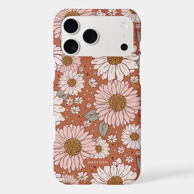 Vintage Retro Daisy Boho Personalised Case-Mate iP (Back)