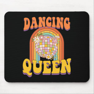 Vintage Retro Dancing Queens Bachelorette Party Ma Mouse Pad