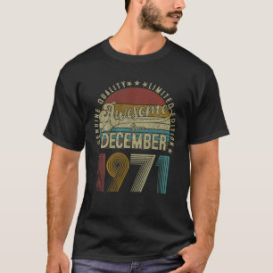 Vintage Retro December 1971 Limited Edition 50Th B T-Shirt