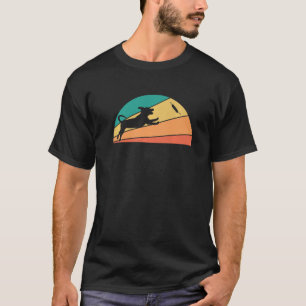 Vintage Retro Dock Diving Jumping Dogs Water Sport T-Shirt
