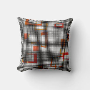 Vintage Retro Dots Disco Pattern Pillow
