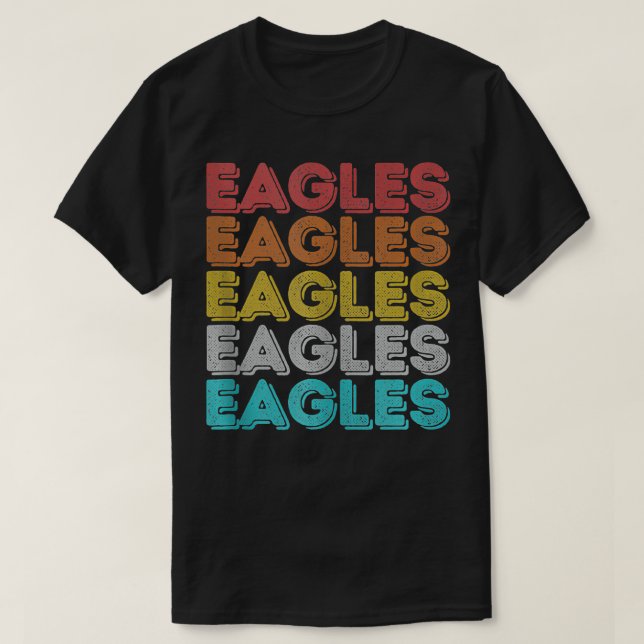 Vintage Retro Eagles  T-Shirt (Design Front)