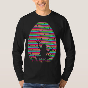 Vintage Retro Easter Egg Tree Frog Easter Sunday T-Shirt