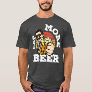 Vintage Retro Eat More Beer Beer Lover Funny Quote T-Shirt