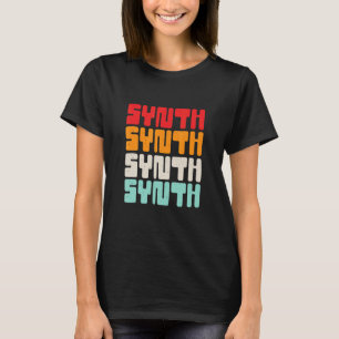 Vintage Retro Electronic Music Synth T-Shirt