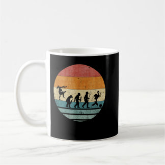 Vintage Retro Evolution Of Bowling Player Bowler S Coffee Mug