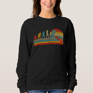 Vintage Retro Evolution  Scuba Diver Diving Sweatshirt
