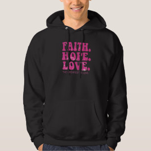 Vintage Retro Faith Hope Love Christian Faith Hoodie