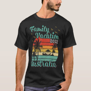Vintage Retro Family Vacation 2022 Australia Beach T-Shirt