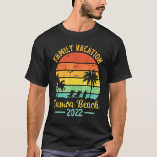 Vintage Retro Family Vacation 2022 Polynesian Samo T-Shirt