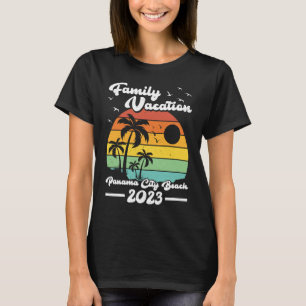 Vintage Retro Family Vacation 2023 Florida Panama T-Shirt