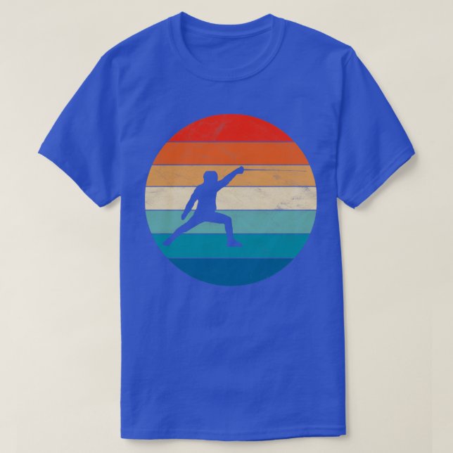 Vintage Retro Fencing1  T-Shirt (Design Front)