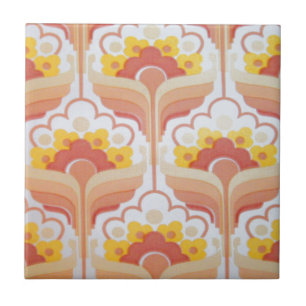 Vintage Retro Fifties Design Tile
