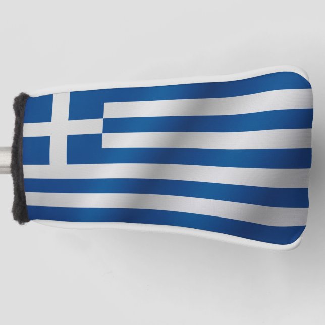 Vintage retro Flag of Greece Golf Head Cover (Front)