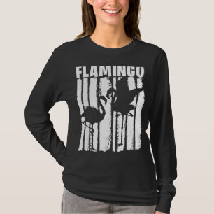 Vintage Retro Flamingo For Men Women Kids Animal T-Shirt