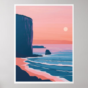 Vintage Retro Flat-Style Travel Poster - Explore t