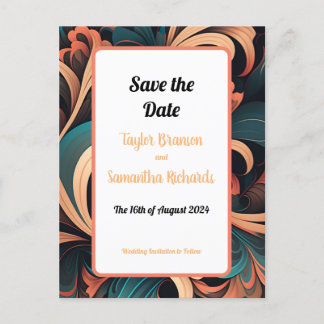 Vintage Retro Floral  Postcard