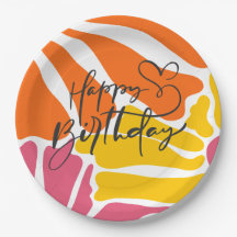 Vintage Retro Flowers Elegant & Colourful Birthday