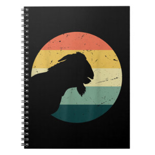 Vintage Retro Funny Animal Lover Goat Farmer Gifts Notebook