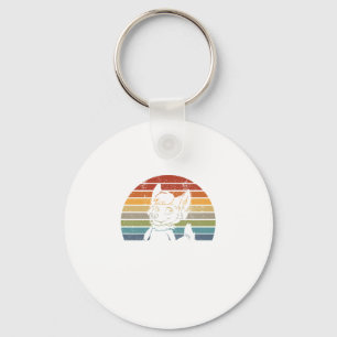 Vintage Retro Furry Fibes Fandom Fursuiter Gift Key Ring