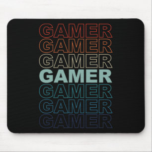 Vintage Retro Gamers Video Games Gaming Videogame  Mouse Pad