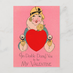Vintage Retro Gangster Valentine Card