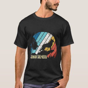 Vintage Retro German Shepherd For Dog T-Shirt