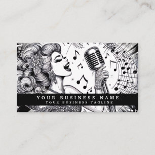 Vintage Retro Glam Girl Business Cards