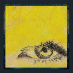 Vintage Retro Glamor Eye Pop Art Poster<br><div class="desc">Glamor Eye Pop-Art Poster | Original art print poster by Humphrey King</div>