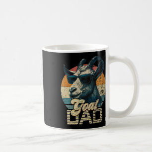 Vintage Retro Goat Dad Best Goat Daddy Funny Fathe Coffee Mug