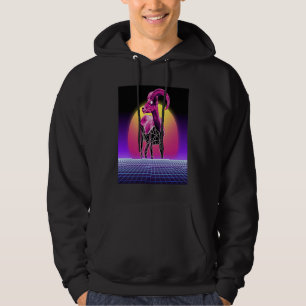 Vintage Retro Goat  Farmer Breeder Farming Hoodie