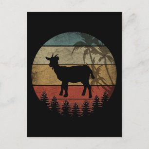 VINTAGE RETRO GOAT POSTCARD