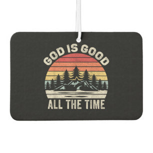 Vintage Retro God Is Good All The Time Christian Car Air Freshener
