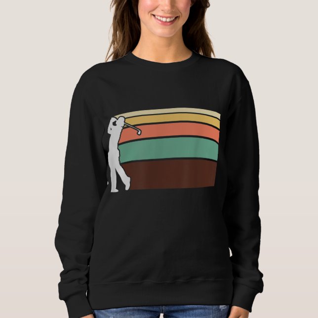 Vintage Retro Golf Sweatshirt (Front)