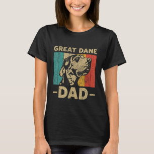 Vintage Retro Great Dane Dad Dog Owner T-Shirt