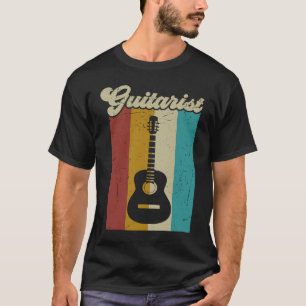 Vintage Retro Guitarist Guitar For Men Women T-Shirt