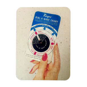 Vintage Retro Hair Styling Gadget Magazine Ad Magnet
