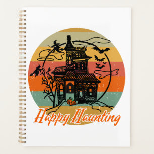 Vintage Retro Halloween Happy Haunting Witches Planner