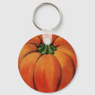 Vintage/Retro Halloween Pumpkin Key Ring