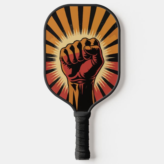 Vintage Retro Hand  Pickleball Paddle (Front)