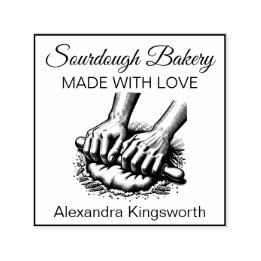 Vintage retro handmade Sourdough baker for baker  Self-inking Stamp