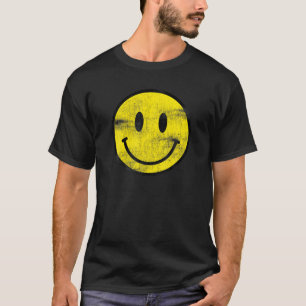 Vintage Retro Happy Smiley Face 80'S 90'S Aestheti T-Shirt
