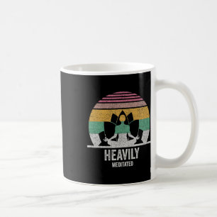 Vintage Retro Heavily Meditated Funny Meditation A Coffee Mug