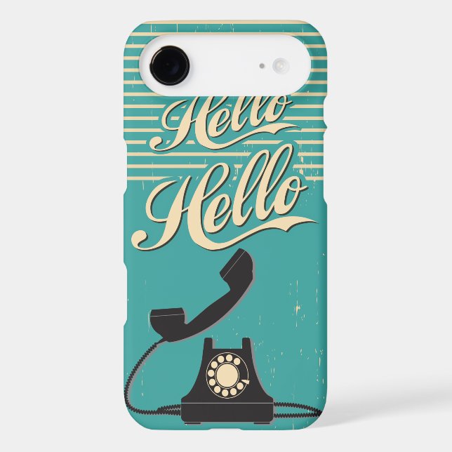 Vintage Retro Hello iPhone 6 case  (Back)