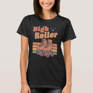 Vintage Retro High Roller Skate Speed Skating Inli T-Shirt