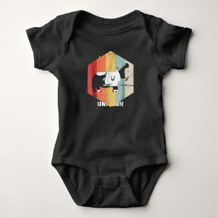 Vintage Retro Hippo Hippopotamus Lovers Gift Baby Bodysuit