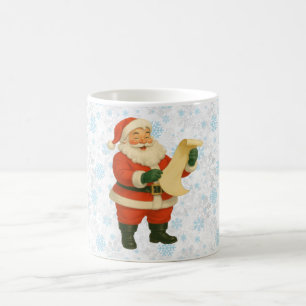 Vintage/retro holly jolly Santa Coffee Mug
